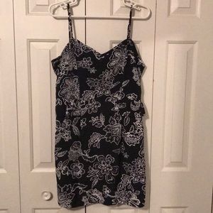 Black flower dress